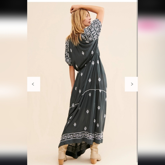 Free People Riley Embroidered Maxi Dress - Picture 4 of 9